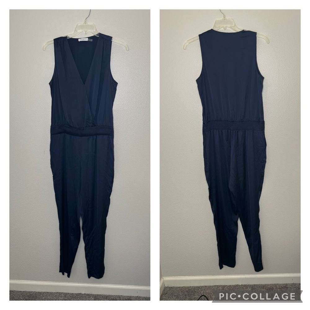 Ramy Brook Woman’s Size Large Blue Sleeveless  Jumpsuit